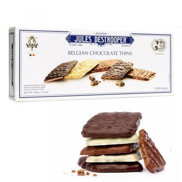Biscoito Belga Chocolate Thins Jules Destrooper 100g