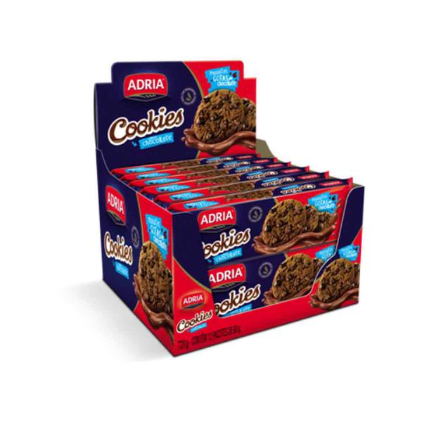 Biscoito Cookie Chocolate 60g C/12 - Adria