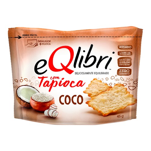 Biscoito EQlibri com Tapioca e Coco 45g
