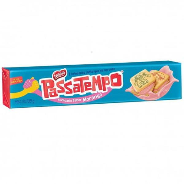 Biscoito Nestlé 130gr Passatempo Recheado Morango Un