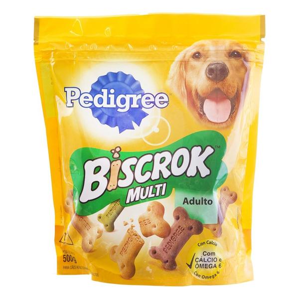 Biscoito para Cães Adultos Pedigree Biscrok Multi 500G