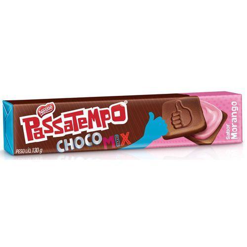 Biscoito Passatempo Chocomix Morango 130g - Nestle