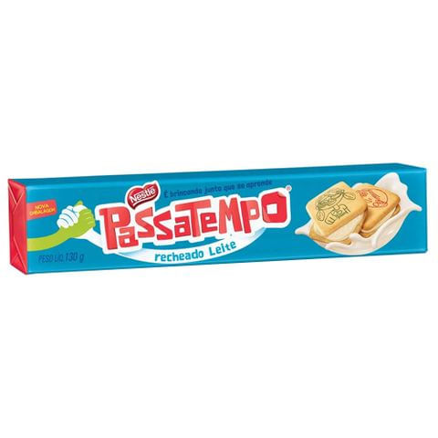 Biscoito Passatempo Recheado Leite 130g - Nestlé
