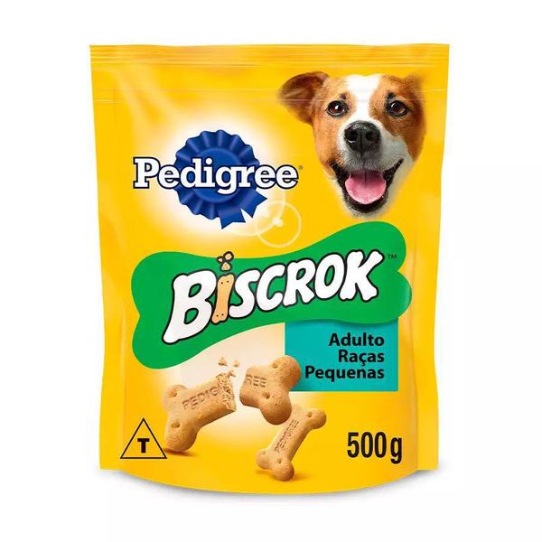 Biscoito Pedigree Biscrok Mini para Cães Adultos de Raças Pequenas 500GR
