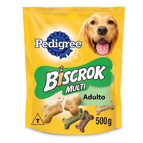 Biscoito Pedigree Biscrok Multi para Cães Adultos - 500G