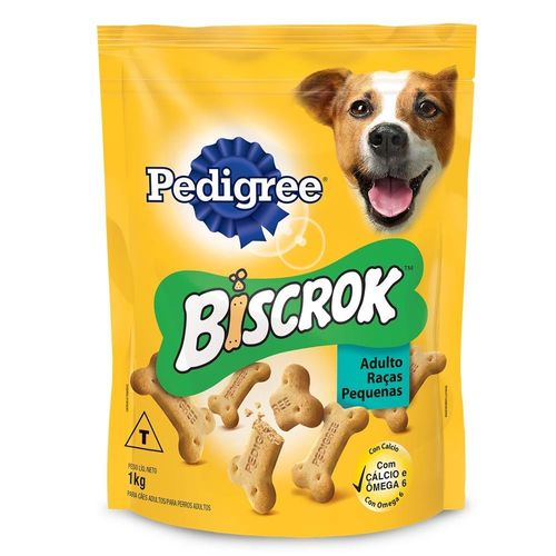 Biscoito Pedigree Biscrok Multi para Cães Adultos de Raças Pequenas 1kg