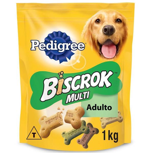 Biscoito Pedigree Biscrok para Cães Adultos Multi 1kg