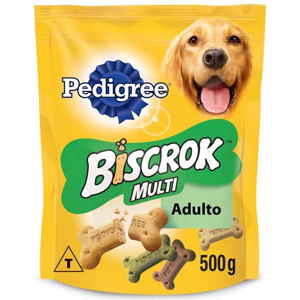 Biscoito Pedigree Biscrok para Cães Adultos Multi 500g
