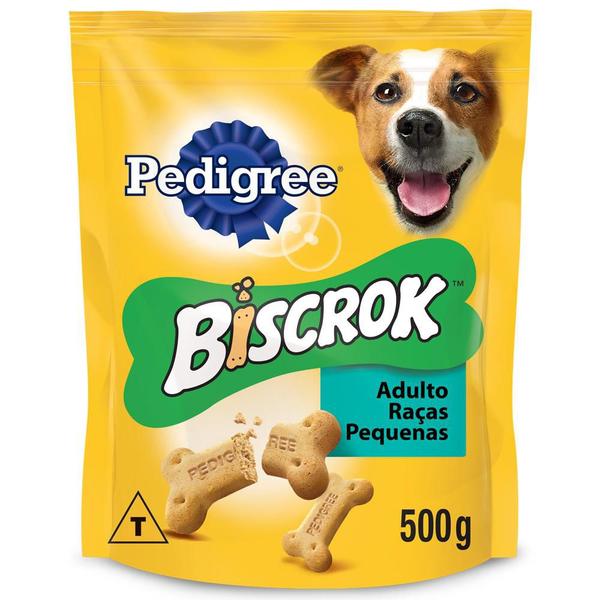 Biscoito Pedigree Biscrok para Cães Adultos Raças Pequenas 500g