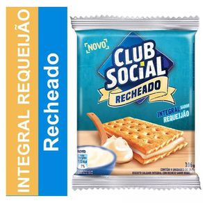 Biscoito Recheado Sabor Requeijão Club Social 106g