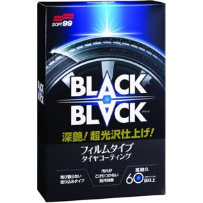 Black & Black Hard Coat Type Limpador e Protetor de Pneus Soft99 110ml