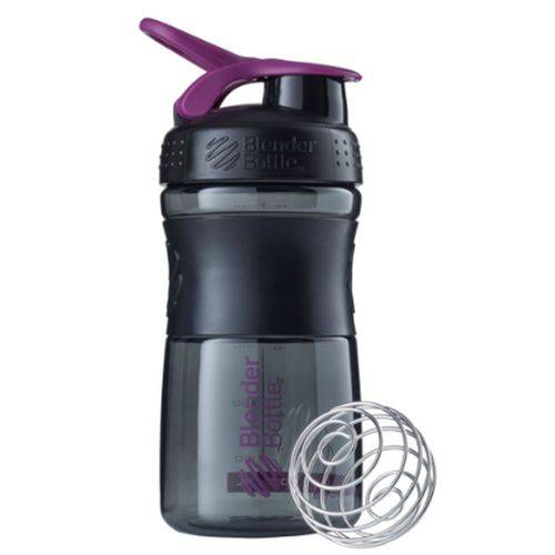 Blender Bottle Sport Mixer Preto C/ Roxo (590ml) - Blender Bottle
