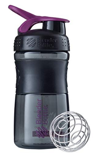 Blender Bottle Sport Mixer Preto C/Roxo (590ml) - Blender Bottle