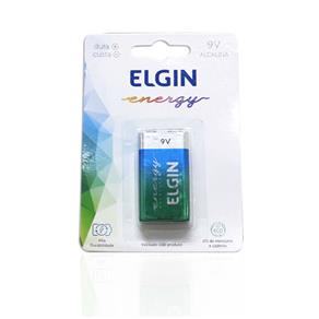 Blister com Bateria 9V Alcalina ELGIN 6LR61 (BLISTER com 1)