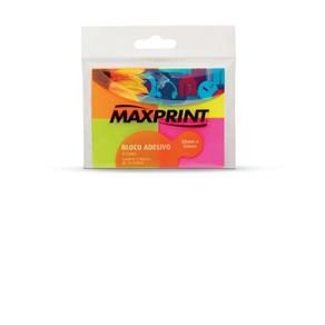 Bloco Adesivo Neon C/4 50Fls Pq Collor Maxprint 741705