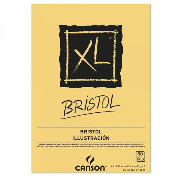Bloco Bristol XL Canson A3 180g/m² 50 Folhas