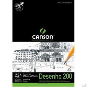 Bloco Canson A4 Desenho 200 - 20 Folhas