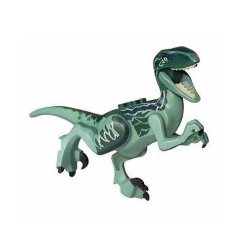 Tudo sobre 'Bloco de Montar Dinossauros Jurassic World Park Minifigures Velociraptor Blue Compatível LEGO'