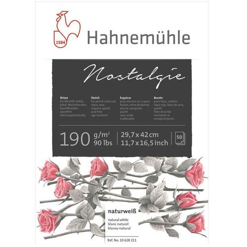 Bloco Hahnemühle para Esboço Nostalgie - 190g/m² A4