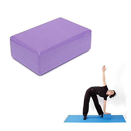 Bloco Pilates Yoga Eva Fitness Impermeavel Musculacao Exercicio Roxo