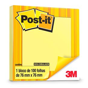 Bloco Post-It 654 76X76 Amarelo 3M - 3M