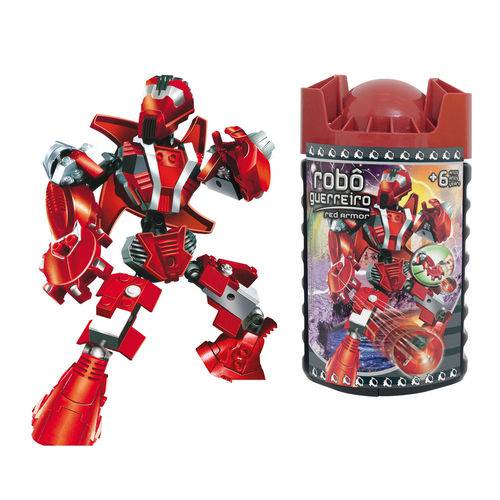 Blocos de Encaixe Robô Guerreiro Red Armor - Xalingo