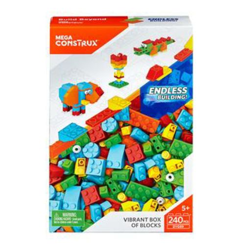 Blocos de Montar Box Grande Cores Vibrantes Mega Construx - Mattel