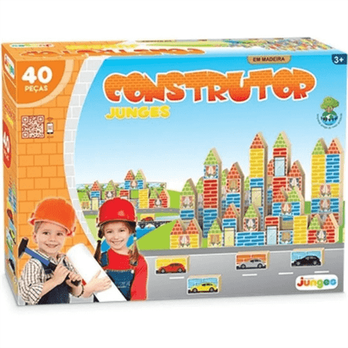 Blocos de Montar Construtor 40 Peças - Junges