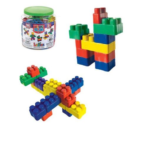 Blocos de Montar Educativo 96 Peças Infantil Lego