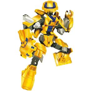 Blocos de Montar Robo Guerreiro Yellow Armor -57 Peças