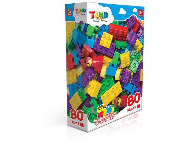 Blocos de Montar - Tand Kids - 80 Peças - Toyster