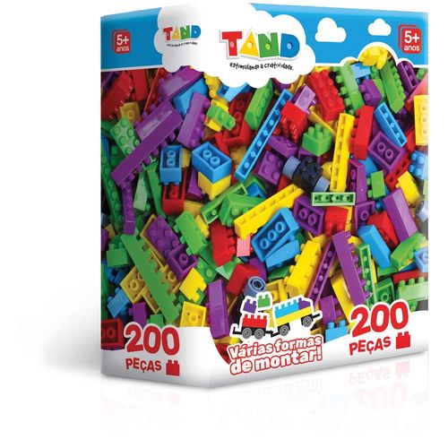 Blocos de Montar Tand Kids com 200 Peças - Toyster