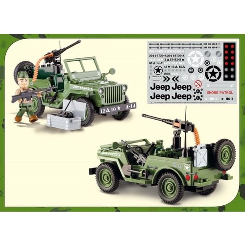 Blocos para Montar Jeep Willys MB Cobi