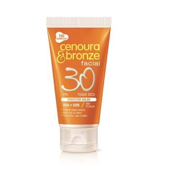 Protetor Solar Facial Cenoura & Bronze Fps 30 Loção com 50g