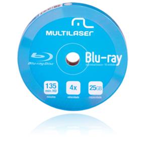 Blu-ray 25GB 4X Shrink 10 PÇS DV057 Printable