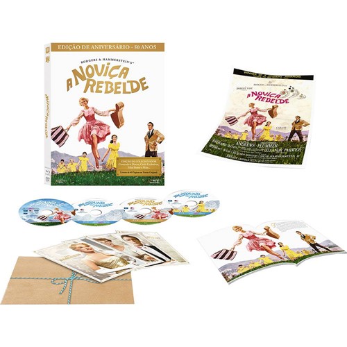 Blu-ray - a Noviça Rebelde - Edição de Aniversário - 50 Anos (4 Discos) - DVD + Blu-ray