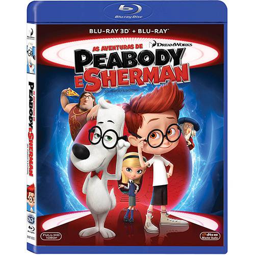 Blu-Ray - as Aventuras de Peabody e Sherman (Blu-Ray 3D + Blu-Ray)