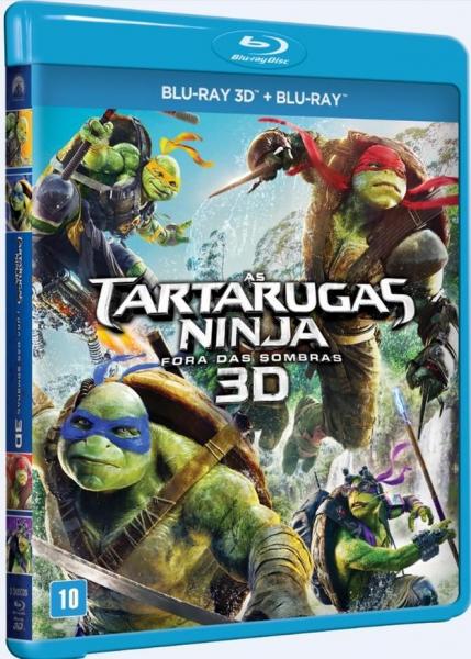 Blu-Ray as Tartarugas Ninja - Fora das Sombras 3d - 1