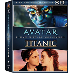 Blu-ray Avatar + Blu-ray Titanic - 3D (6 Discos)