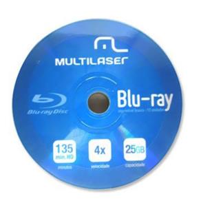 Blu-Ray Bd-R 25Gb 4X - Multilaser - Dv056