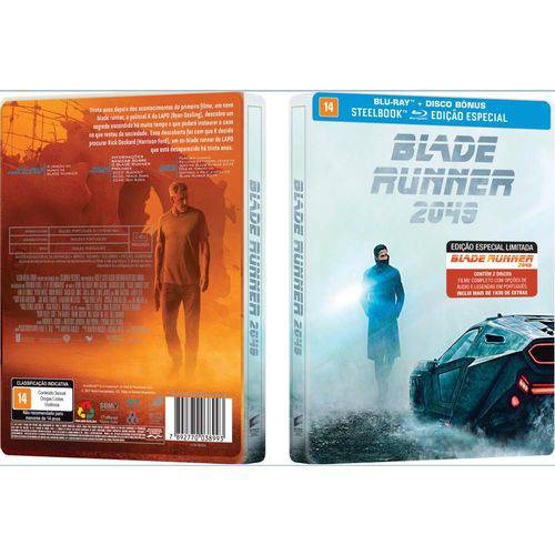 Blu-Ray Blade Runner 2049 - Edição Especial Steelbook (2 Bds)