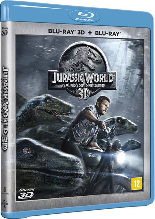 Blu-Ray + Blu-Ray 3D - Jurassic World: o Mundo dos Dinossauros