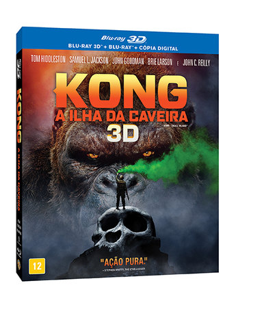 Blu-Ray + Blu-Ray 3D - Kong: a Ilha da Caveira