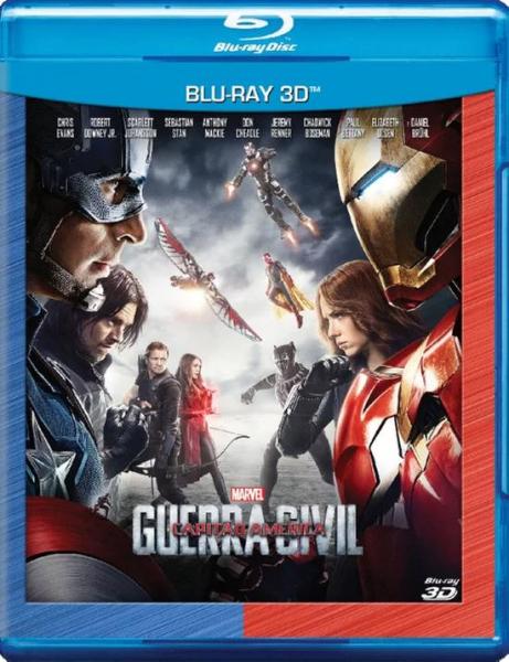 Blu-Ray Capitão América: Guerra Civil 3d - 1