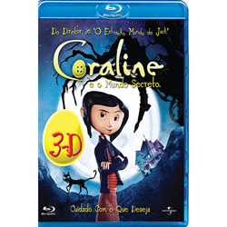 Blu-Ray Coraline e o Mundo Secreto 3D