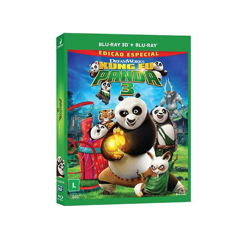 Blu-Ray 2d + Blu-Ray 3d - Kung Fu Panda 3
