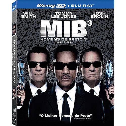 Blu-Ray 3D + Blu-Ray 2D - MIB 3 - Homens de Preto 3