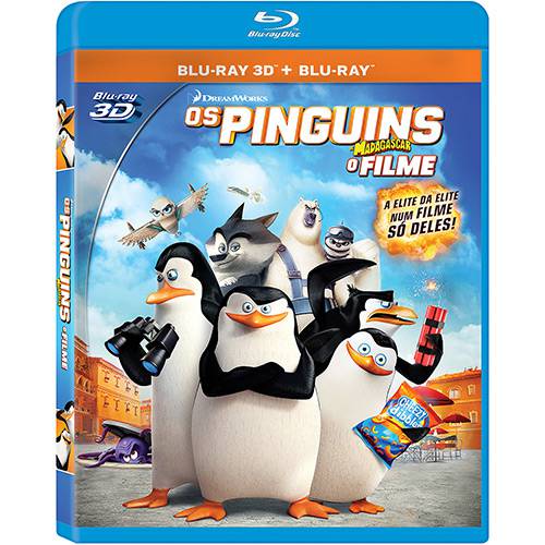 Blu-ray 3D + Blu-ray - Pinguins de Madagascar (2 Discos)