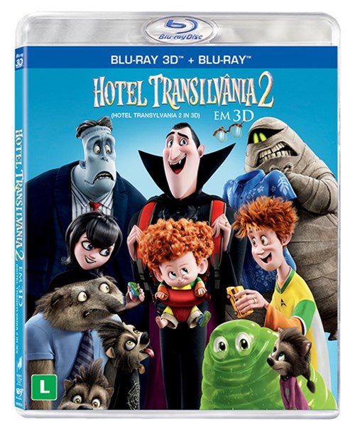 Blu-Ray 2D + 3D - Hotel Transilvânia 2