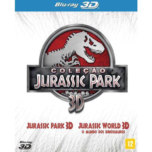 Blu-Ray 3D Jurassic Park + Jurassic World - o Mundo dos Dinossauros